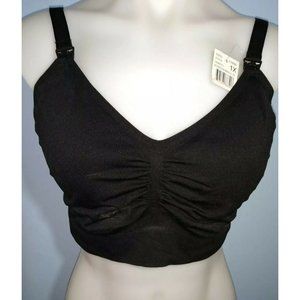 Motherhood 1X Maternity Nursing and Pumping Bra Comfy and Cozy XL Clips Open